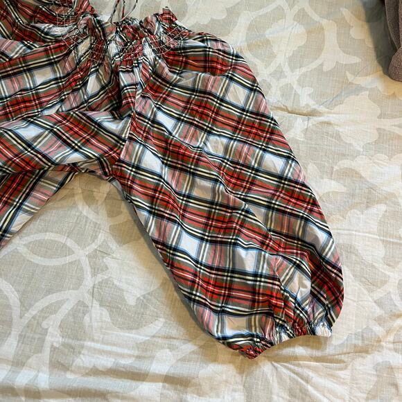 J.Crew Smocked-neck cotton poplin top in Snowy
Stewart tartan women’s xxl - Picture 11 of 13